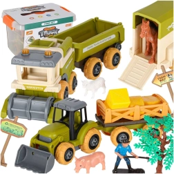 Ferme pour enfants avec tracteur, moissonneuse-batteuse et perceuse-visseuse