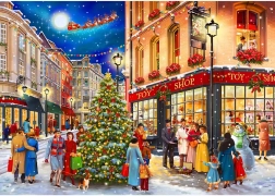 Puzzle en bois Rue de Noël – 505 pièces