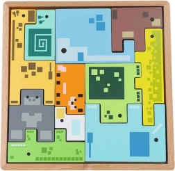 TREFL puzzle en bois – casse-tête Pixel Gang