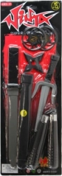 Set ninja pour enfants avec épée, dague, nunchakus et étoiles