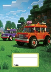 Cahier A5 non ligné avec motif automobile