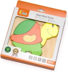 Puzzle en bois tortue pour les tout-petits