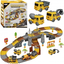 Woopie kit piste de course XXL voie électrique – chantier, 174 pièces