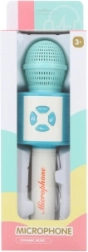 Microphone bleu en plastique pour enfants