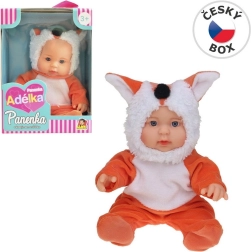 Poupée en tenue d’animal renard 22,5 cm