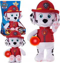 peluche Paw Patrol Marshall avec lampe de poche et veilleuse 32 cm