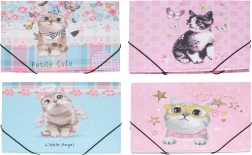 Classeur élastiqué Chat 31,4 × 23,5 cm