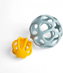 balles actives en silicone BIGJIGS TOYS pour bébés (lot de 2 pièces)