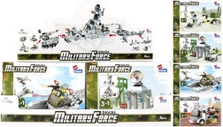 Jeu de construction Military Force – 8 variantes de modèles militaires