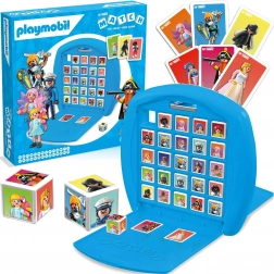 Jeu de société familial stratégique Top Trumps Match PLAYMOBIL bleu