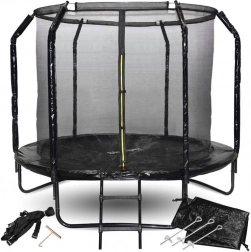 Trampoline de jardin SKYFLYER 244 cm avec filet de protection et échelle