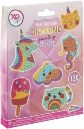 Autocollants avec Peinture de Diamant Licorne 12 pcs