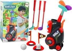 Ensemble de mini-golf pour enfants avec chariot à roulettes