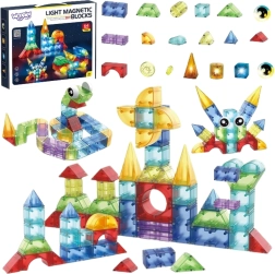 Woopie blocs de construction magnétiques 3D – set éducatif 63 pièces