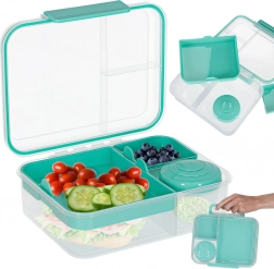 Lunch box avec compartiments 2200 ml, menthe