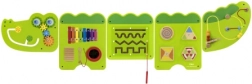 tableau d’activités mural en bois Crocodile Junior