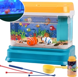 Lampe d’aquarium interactive lumineuse + poissons magnétiques ZA4367