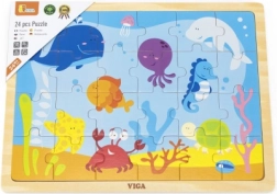 Puzzle en bois Monde sous-marin pour enfants