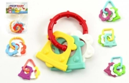 Anneau de dentition en plastique coloré pour bébés