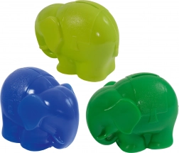 Tirelire en plastique en forme d’éléphant