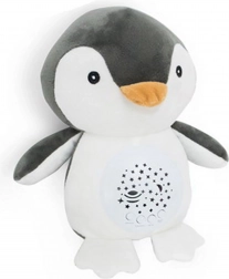 pingouin en peluche pour s’endormir 26 cm avec lumière et mélodies