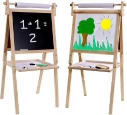 Tableau magnétique double face pour enfants avec accessoires