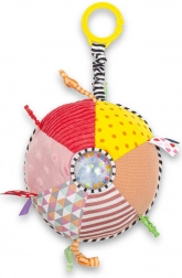 Jouet éducatif en peluche interactif pour poussette BABY MIX avec hochet