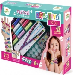 kit créatif pour fabriquer des bracelets avec métier à tisser et accessoires