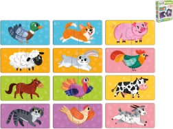 Puzzle pour enfants – Animaux dans une boîte (24 pièces, 12 images) dès 18 mois