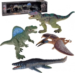 Set de 4 figurines dinosaures – grandes figurines articulées