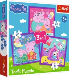 Puzzle Peppa Pig 3-en-1 (20, 36, 50 pièces)