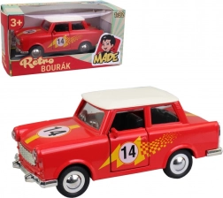Voiturette Trabant en métal, 12 cm