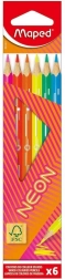Crayons Maped Néon 6 pcs