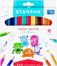 Lot de 24 crayons de couleur