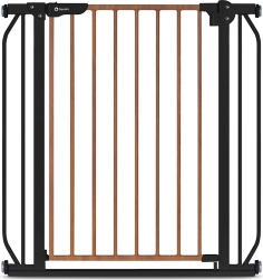 Barrière de sécurité pour enfants LIONELO Truus Slim Black Carbon Natural