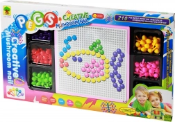 Mosaïque colorée avec chevilles 210 pcs