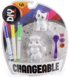 Kit créatif de peinture d’animaux – chaton et chiot