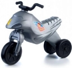 Draisienne tricyclique Super Bike, argentée, 44 cm