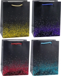 Sac cadeau à effet dégradé scintillant 23 x 18 x 10,5 cm