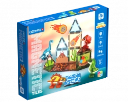 geomag magnetic tiles dino jeu de construction magnétique pour enfants