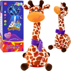 Girafe en peluche interactive dansante, chantante et répétant les sons, 30 cm
