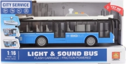 Autobus urbain bleu avec lumières et sons