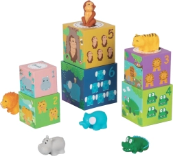 Cubes avec animaux Safari pour enfants par 2Kids Toys