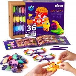 pâte autodurcissante de modelage set 36 couleurs OKTO