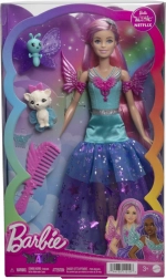 Barbie Malibu fée poupée avec cheveux roses et accessoires