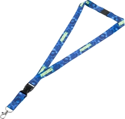 Lanière de cou avec mousqueton – motif football