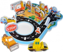 Autocollants de bain en mousse Zone de chantier