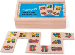 Bigjigs Toys domino en bois – moyens de transport