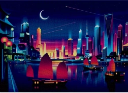 Puzzle CLOUDBERRIES Skyline – 1000 pièces