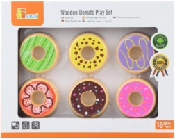 Donuts en bois VIGA – set de 6 pièces